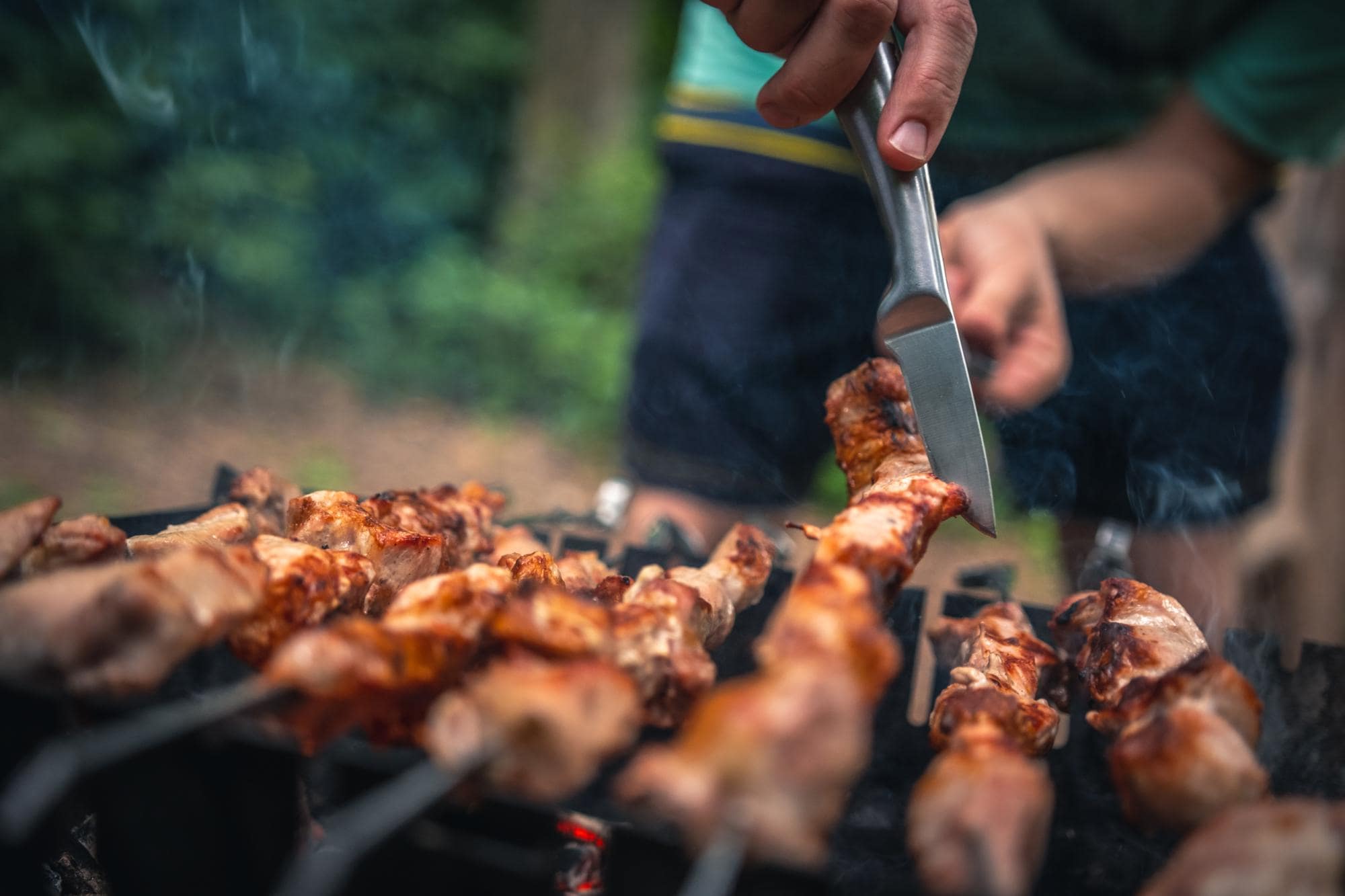 Echte mannen gaan voor een BBQ